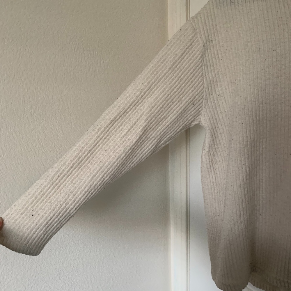 White Patterned Sweater